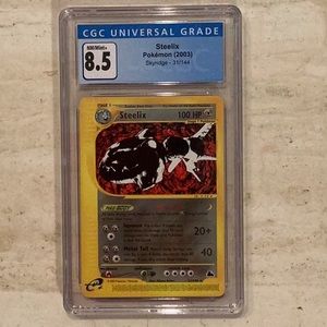 Pokemon Steelix Skyridge 2003 31/144 CGC 8.5 Graded Pokemon Card Non Holo